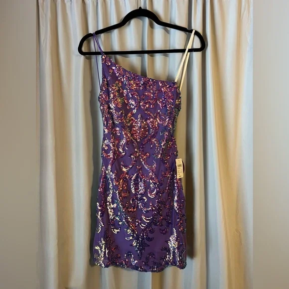 Windsor Dresses | Windsor Purple Sequin Dress Size Small. Never Worn, With Tags. | Color: Purple | Size: S | Kellybrizend's Closet